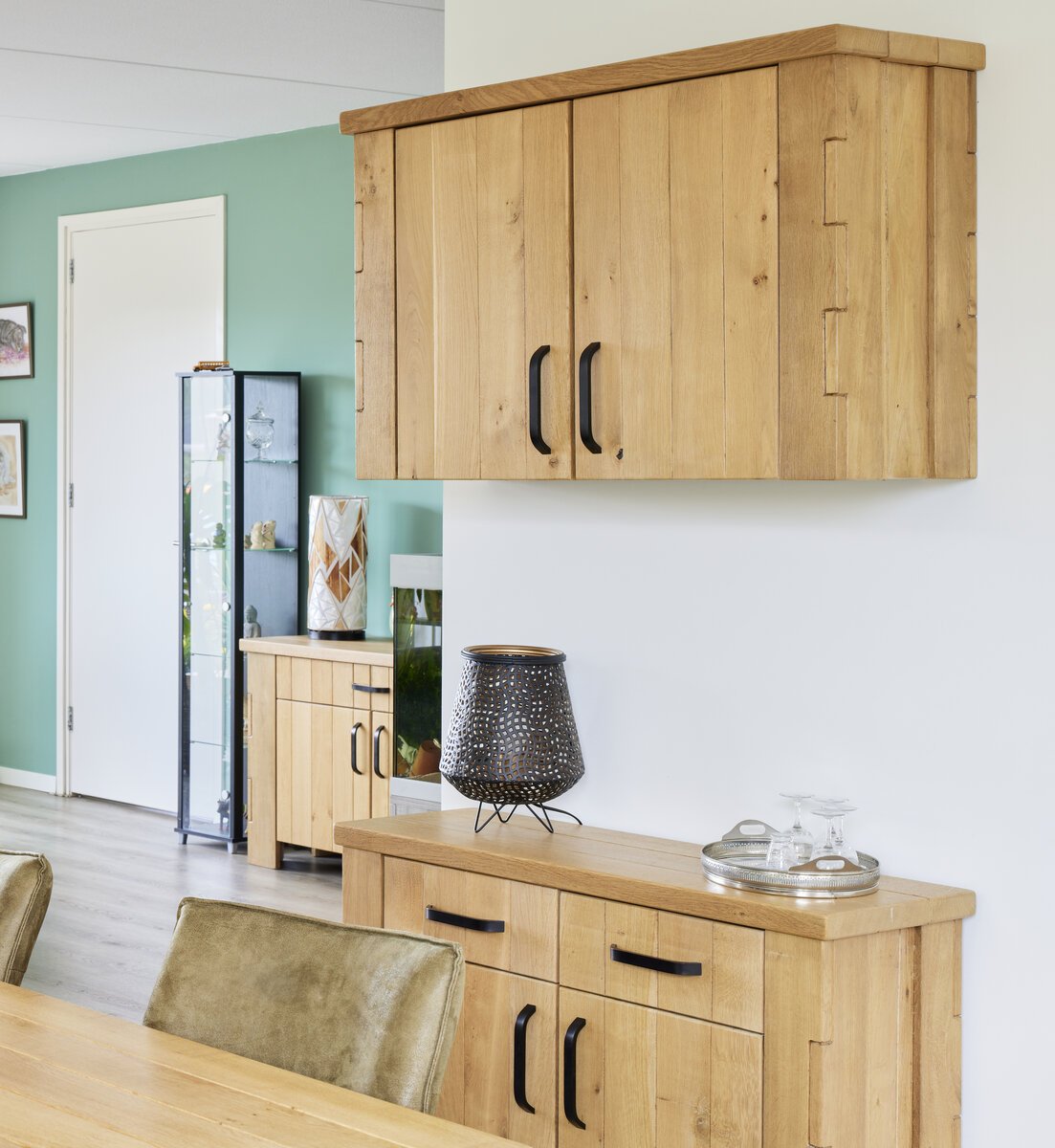 Massief Eikenhouten Dressoir en Buffetkast