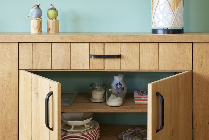 Massief Eikenhouten Dressoir en Buffetkast